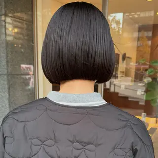 ショート ボブ/ハイトーン/ 岡山駅/別曽遥也のヘアスタイル