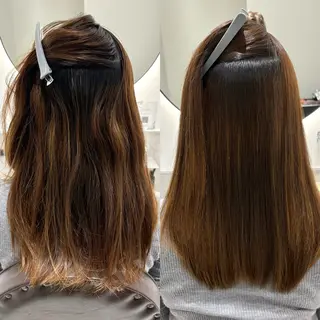 セミロング 銀座No.1髪質改善 縮毛矯正/本木のヘアスタイル