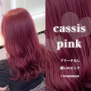 セミロング カラー 韓国風艶髪🎀 暖色カラー🤍のヘアスタイル