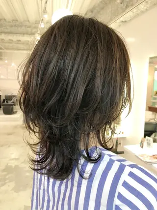 ミディアム カラー パーマ ヘアアレンジ HORN hairsalonのその他イメージ
