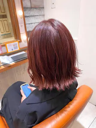 ミディアム カラー 🌸小島友梨香🌸 ブリーチカラーのヘアスタイル