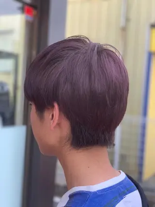 ショート メンズスタイル バレイヤージュ　齋藤のヘアスタイル