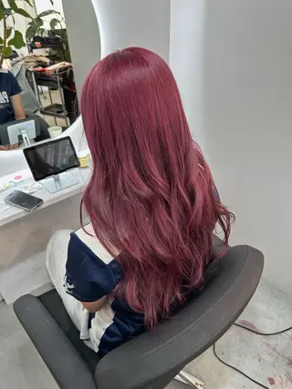 ロング カラー 髪質改善×縮毛矯正 taichi/梅田のヘアスタイル