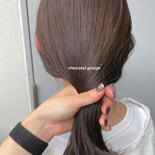 ロング カラー レイヤーカット 韓国ヘアayameのヘアスタイル