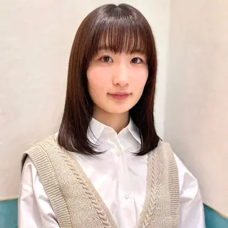 セミロング 🍎大人可愛い小顔 ボブ🍏shioのヘアスタイル