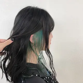 セミロング カラー 🩵ハイトーン 美咲🩵のヘアスタイル