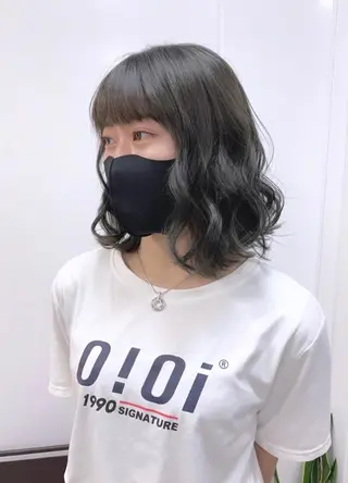 ミディアム カラー ヘアアレンジ 柔らか垢抜けｶﾗｰと ｶｯﾄ🫧ASUKAのヘアスタイル