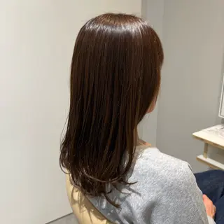 セミロング カラー 残間 美月のヘアスタイル