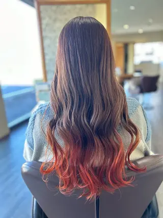 ロング 井上 花音のヘアスタイル