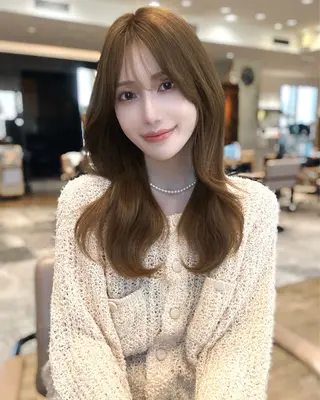 セミロング 似合わせレイヤー モテカラー🤍三科のヘアスタイル