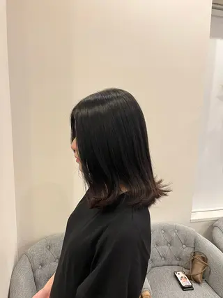 ミディアム LORAN 寺田のヘアスタイル