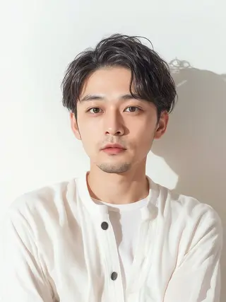 パーマ メンズ 中村 優太のヘアスタイル