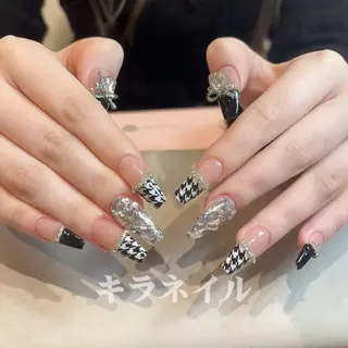 ネイル 🎀kira 長さだし💗モチ最高のネイルデザイン