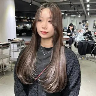 ロング 艶髪カラー/レイヤ ー支持No.1renのヘアスタイル
