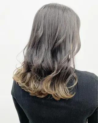 ミディアム カラー 🦄インナーカラー 🦄貫井彩花のヘアスタイル