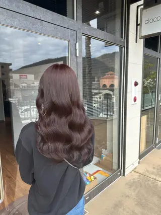 ロング カラー 鵜飼 真伍のヘアスタイル