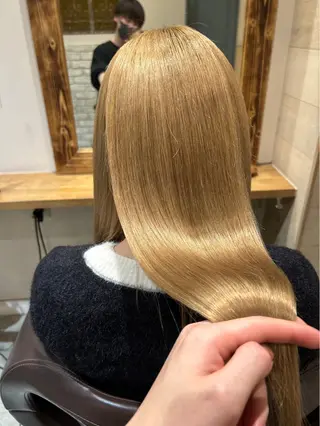 ロング カラー ✨縮毛矯正✖︎顔周り レイヤー✨ナカムラのヘアスタイル