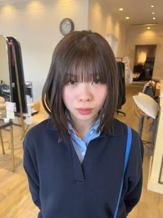 ミディアム カラー 和泉市/mahae/ 齋藤のヘアスタイル