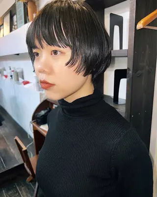ショート ボブ/透明感カラー Fukaのヘアスタイル