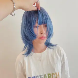 ミディアム スギヤマ ショウゴのヘアスタイル