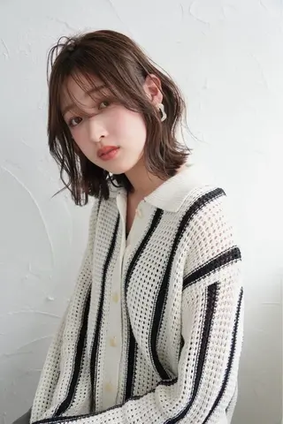 ミディアム カラー Rico OFFICIALのヘアスタイル