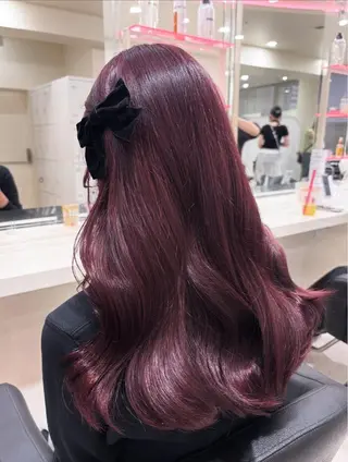 セミロング カラー ヘアアレンジ 🫧モテる💗ダメー ジレスハイトーン🫧のヘアスタイル