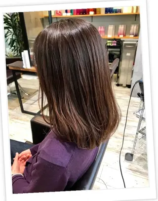 セミロング カラー パーマ ヘアアレンジ メンズ キッズ ネイル マツエク・マツパ EnBlesS西宮 マンツーマン神道有基のヘアスタイル