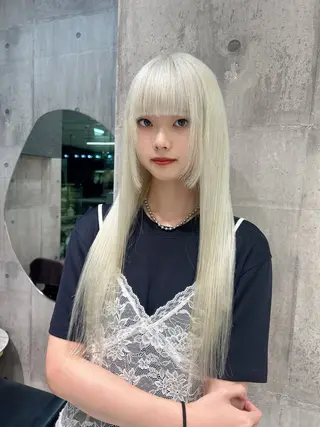 ロング カラー 【色落ちまで可愛い】 mao🐩💜のヘアスタイル