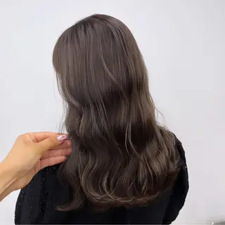 セミロング カラー ヘアアレンジ HIROKO / 透明感暖色カラー🎀のヘアスタイル