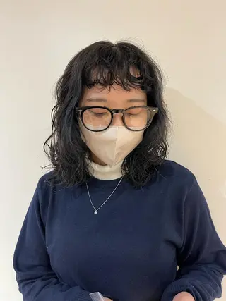 ミディアム 🇰🇷柔らか透明感 ／Miho🫧のヘアスタイル