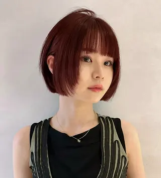 ショート カラー 縮毛矯正/ mikaのヘアスタイル