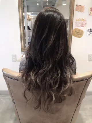 ショート ミディアム セミロング ロング カラー パーマ ヘアアレンジ 韓国♡ハイライト ♡YURIのヘアスタイル