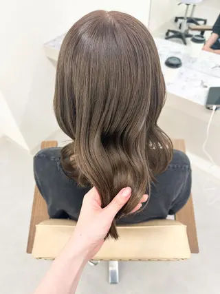 ミディアム カラー 🌼透明感艶カラー オリーブ🌼河村咲のヘアスタイル