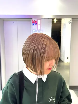 ショート カラー 🌈艶髪ベージュ🌈 ユウトのヘアスタイル
