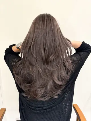 ロング カラー 🎀透明感× 赤み消し🎀正源のヘアスタイル