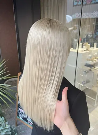 カラー 美髪矯正/髪質改善 /透明感ある艶カラーのヘアスタイル