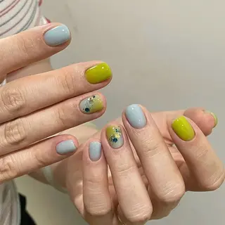 ネイル By moonネイル 🌷ワンホン/韓国風のネイルデザイン