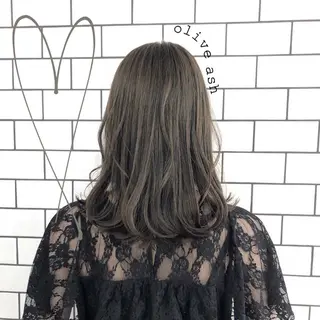 ミディアム カラー お洒落パーマ/ 艶カラー/michiのヘアスタイル