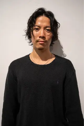 ショート パーマ ヘアアレンジ メンズ 村瀬 晴飛のヘアスタイル