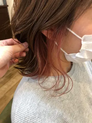 ミディアム カラー 佐藤 美幸のヘアスタイル