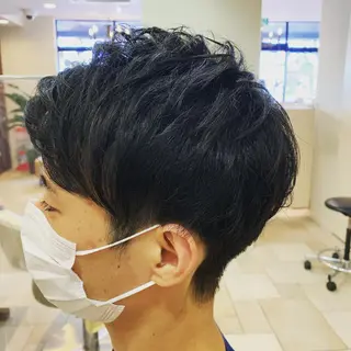 パーマ メンズ 三浦 祐里のヘアスタイル