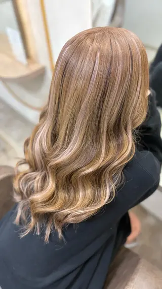 セミロング アンククロス/ ♡ayu♡のヘアスタイル