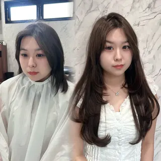ロング HONO/韓国 ワンホン大阪エクステのヘアスタイル