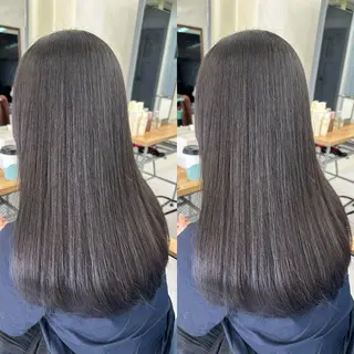 セミロング 縮毛矯正×ボブ💎 髪質改善/木下のヘアスタイル
