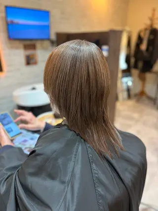 セミロング ツヤ髪専門美容師 桑原 和誠のヘアスタイル