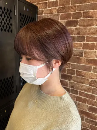 ショート カラー パーマ ヘアアレンジ メンズ キッズ ネイル マツエク・マツパ アイブロウ 久木原 ゆりのヘアスタイル