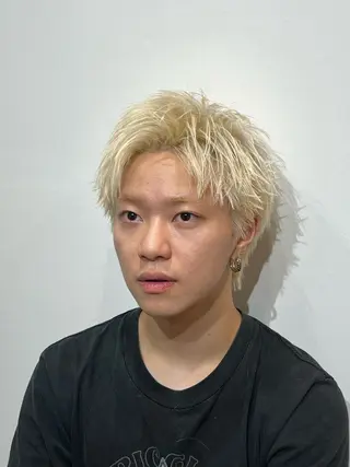 ショート メンズ メンズ特化パーマ &カラー🔥小倉大和のヘアスタイル