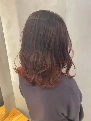 ミディアム 顔周りカット・相談 レイヤーも◎しずくのヘアスタイル