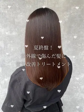 セミロング カラー 【完全個室】髪質改善 暖色カラー/山崎唯奈のヘアスタイル