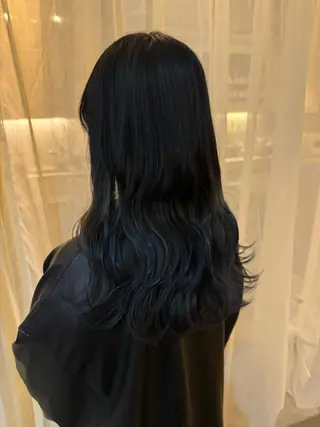 ロング 藤原 百花のヘアスタイル